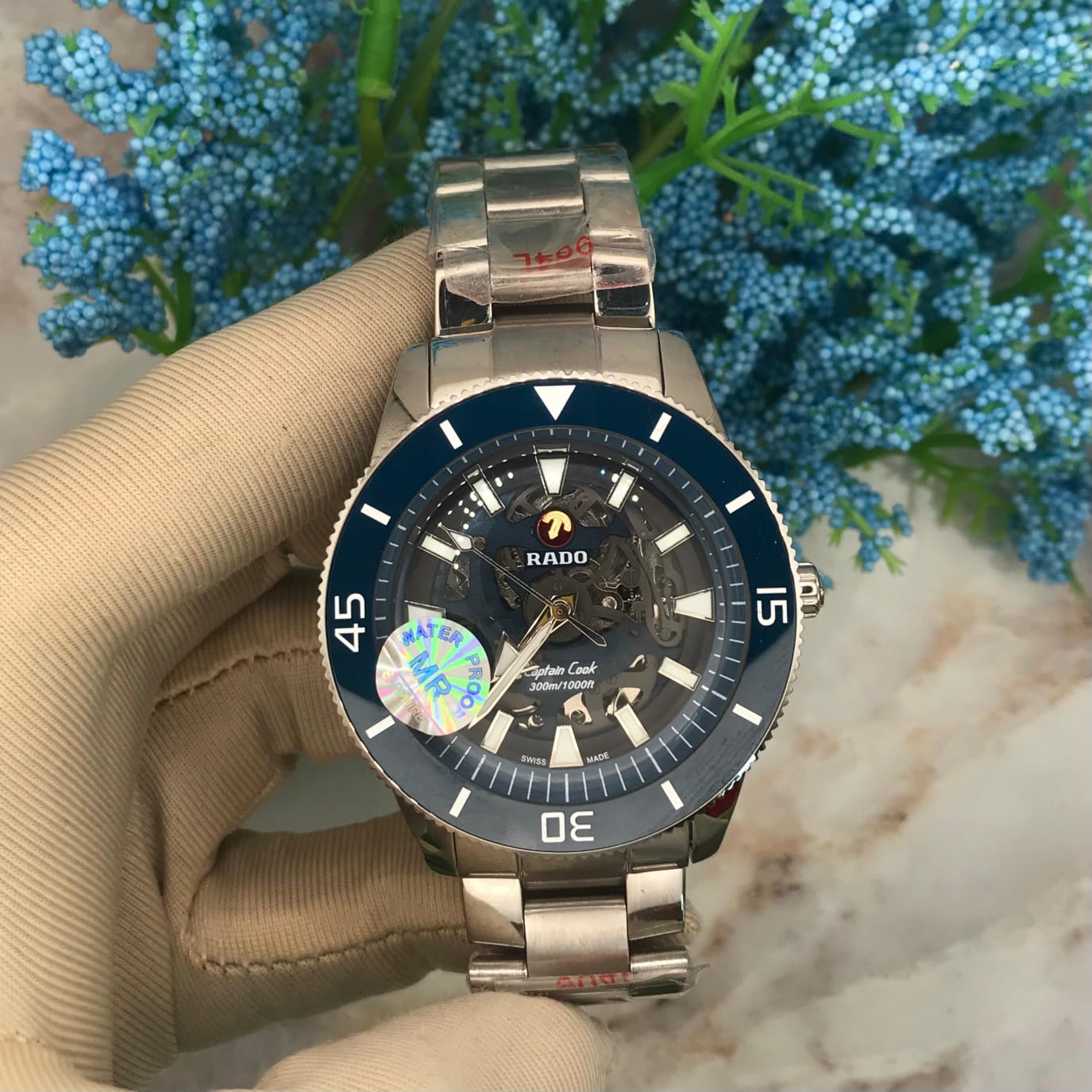 caption Cook Green Dial Blue Dial