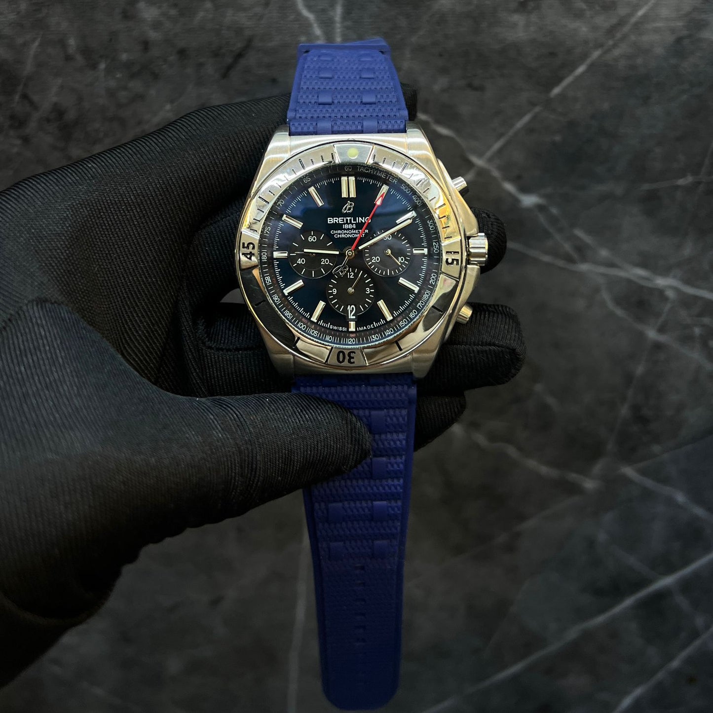 Breitling Chronomat B01 42 (Blue Strap, Blue Dial)