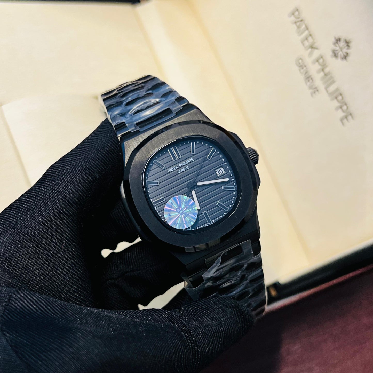 Patek Philippe Nautilus Black Chain Dark Blue Dial