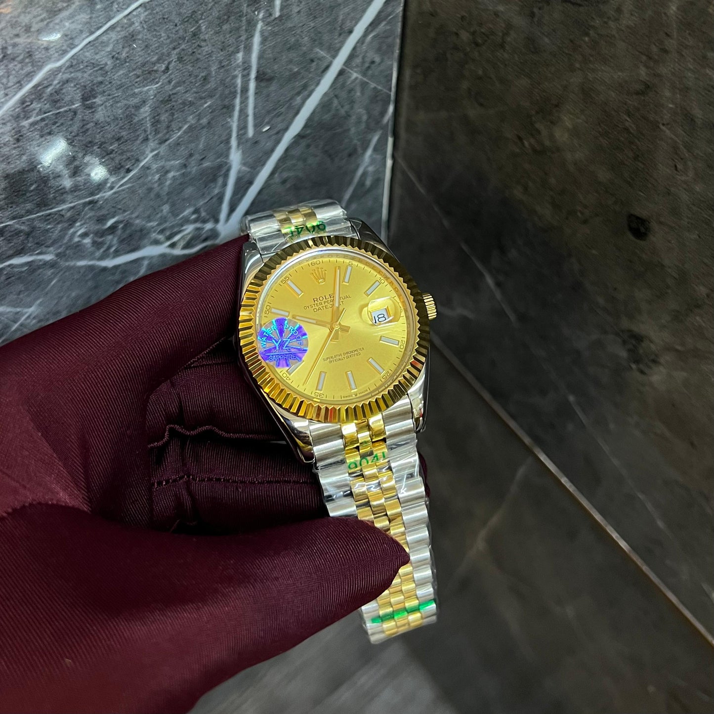 Rolex Just Date Yellow Dial