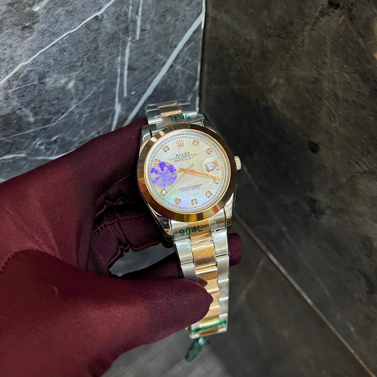 Rolex Just-Date White Colour Diamond Dial