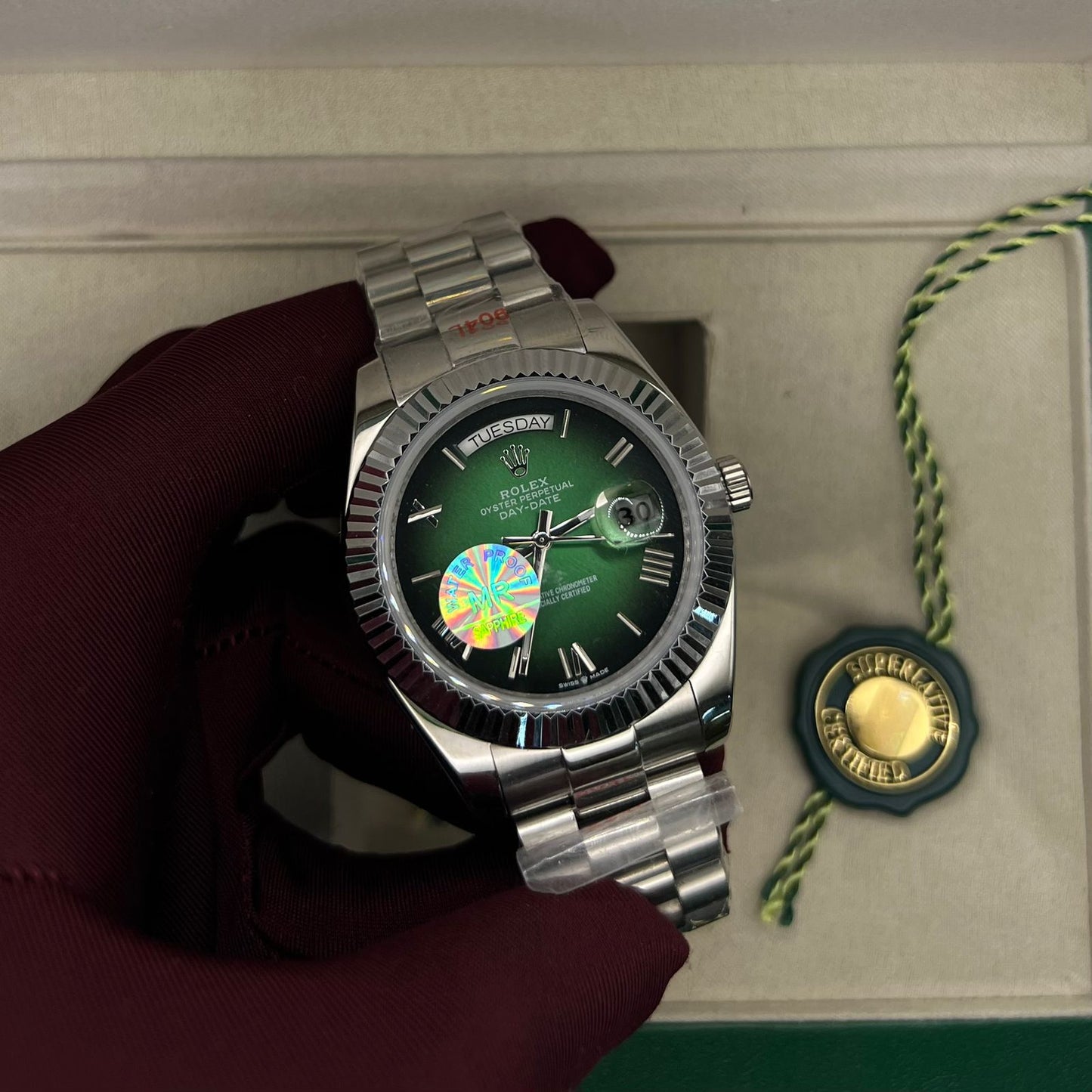 Rolex Day-Date Dark Green Roman Numerals