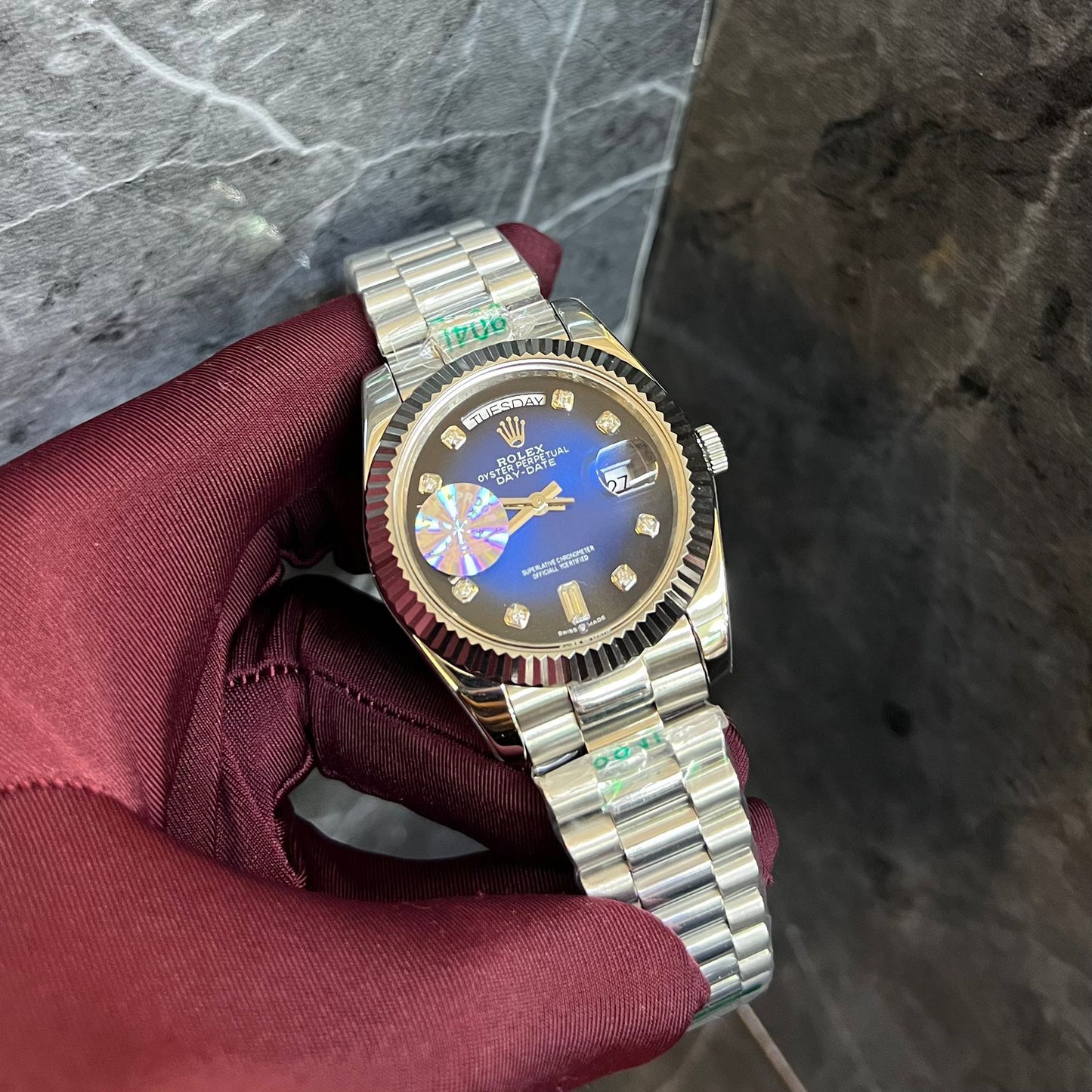 Rolex Just-Date Dark Blue Diamond Dial