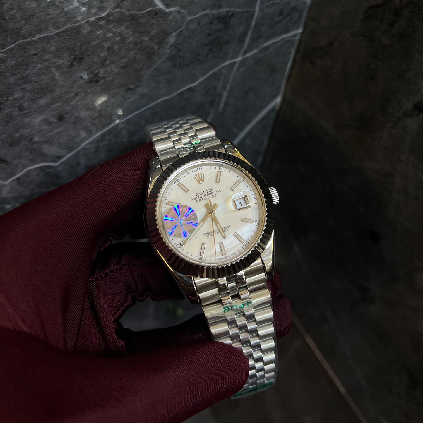 Rolex Just Date White Dial