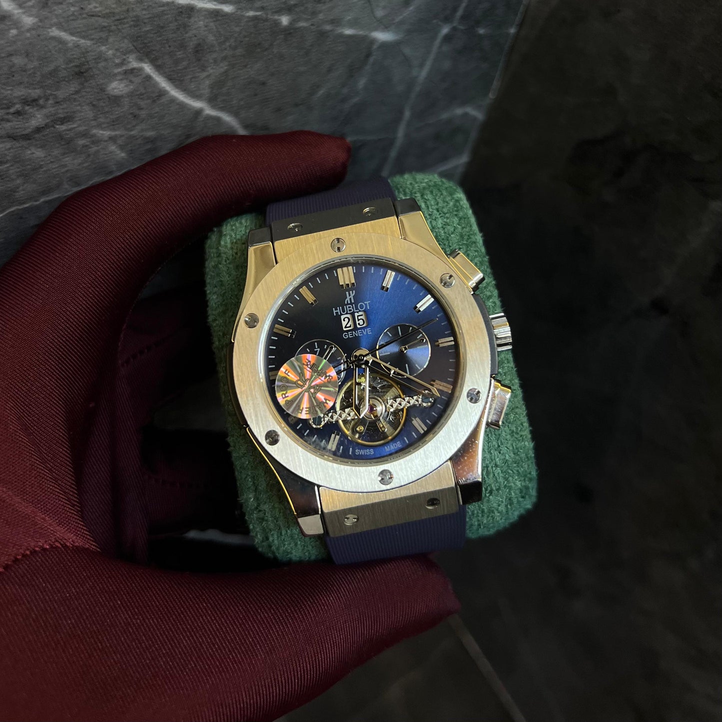 Hublot Light Blue Dial Chronograph