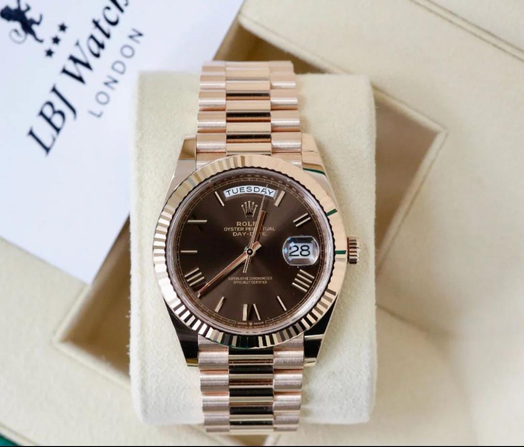 Rolex Roman chocolate dial