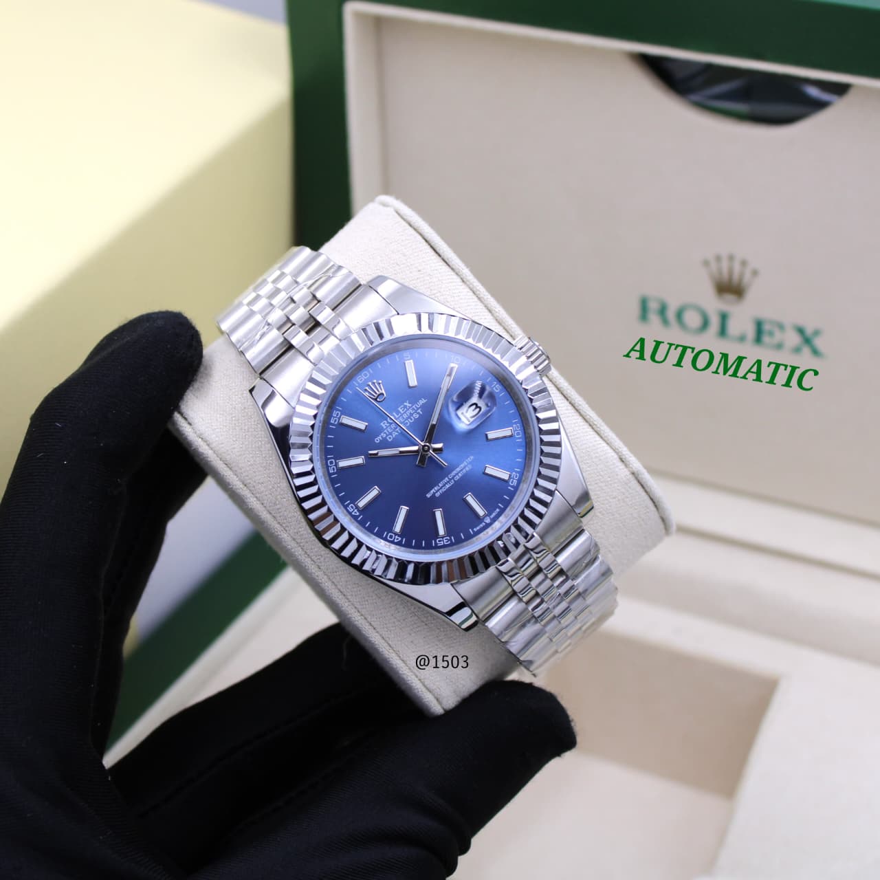 Rolex Just-Date Blue Dial