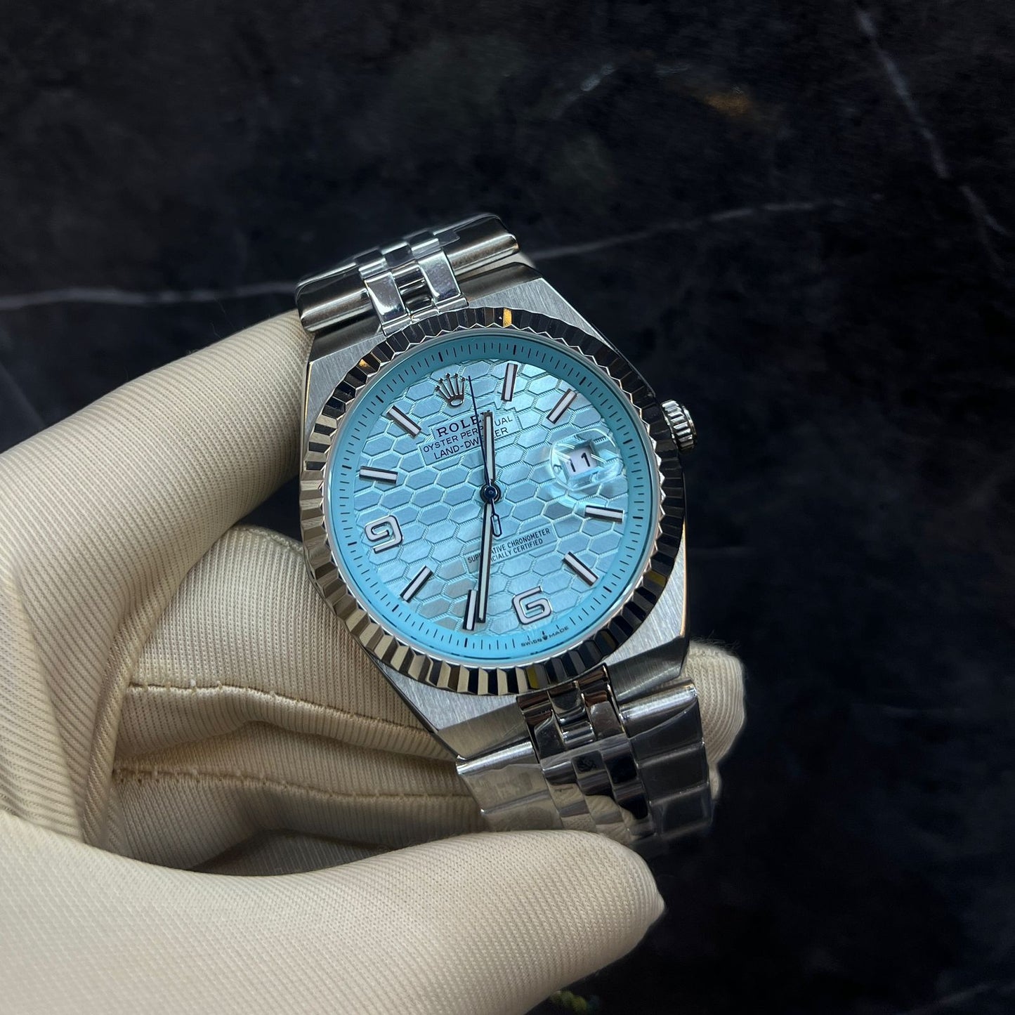 Rolex Land Dweller Light Blue Dial