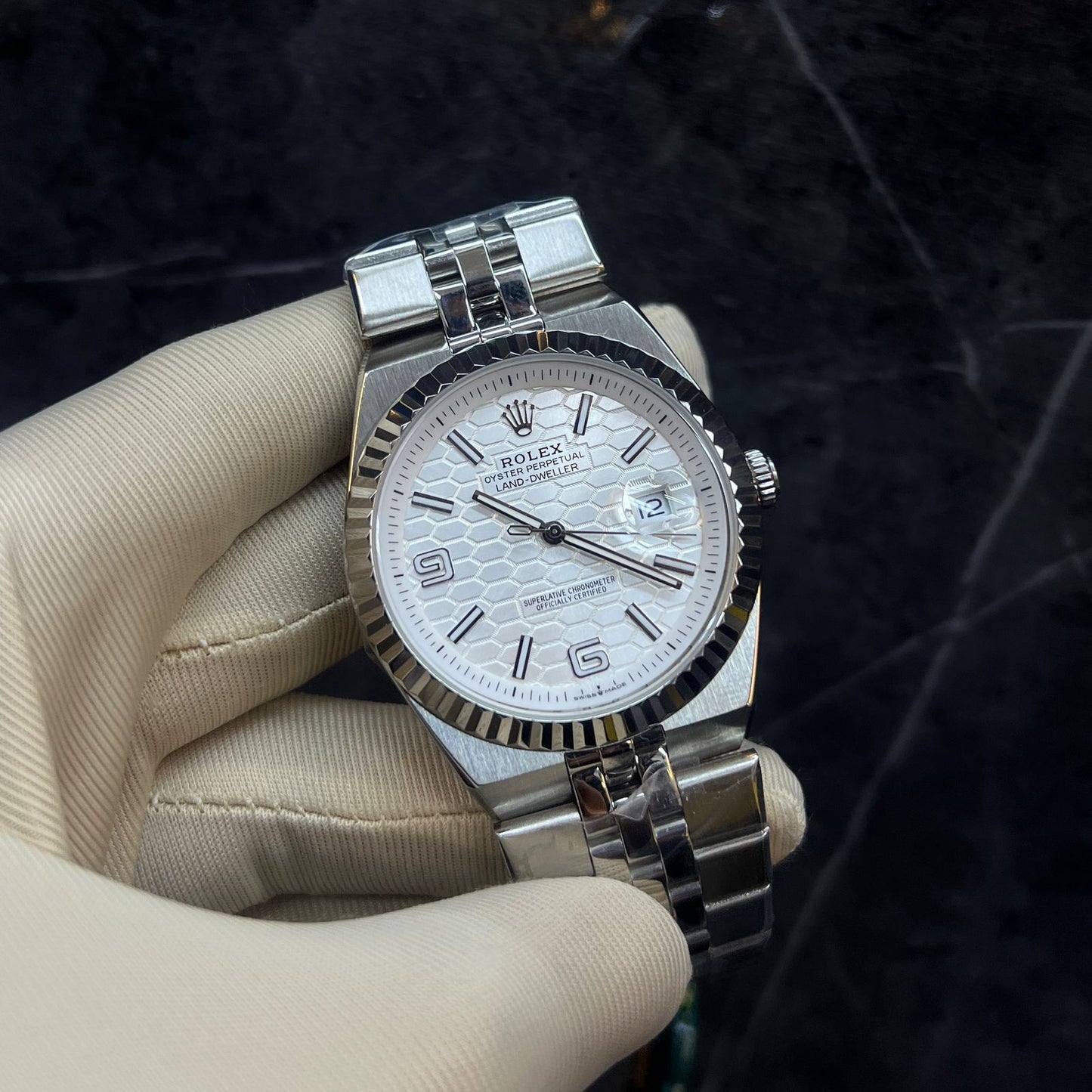 Rolex Land Dweller White Dial