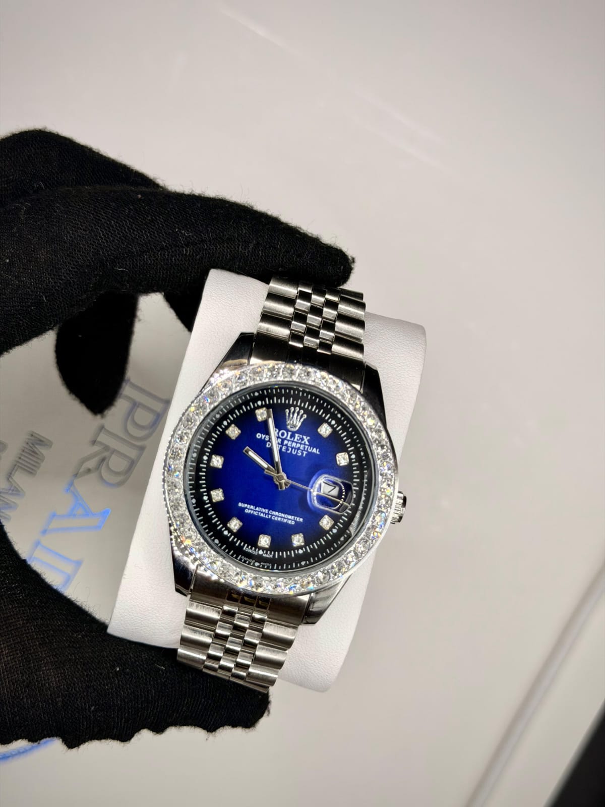 Rolex Diamond Blue Dial