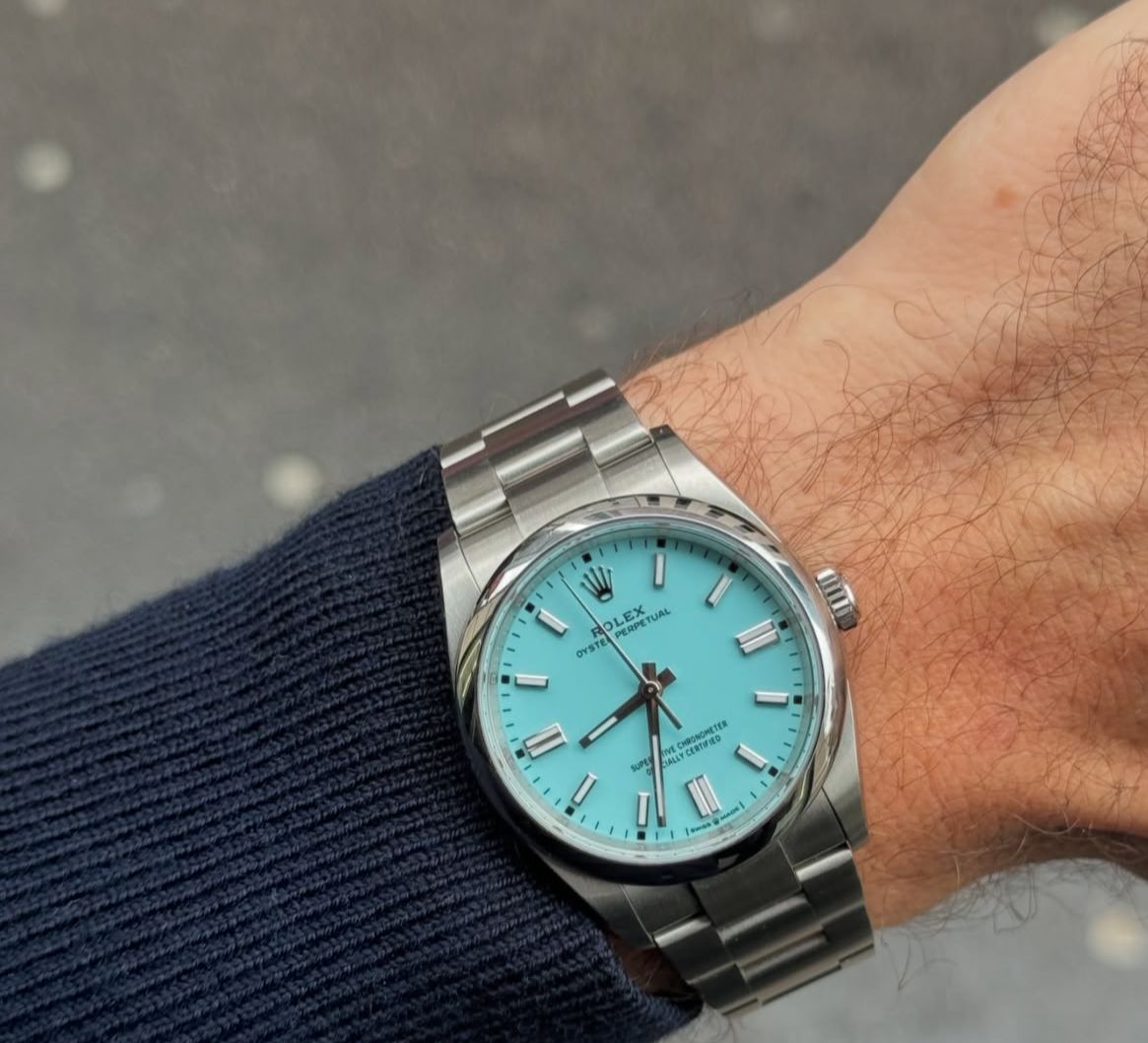 Rolex turquoise Blue Dial