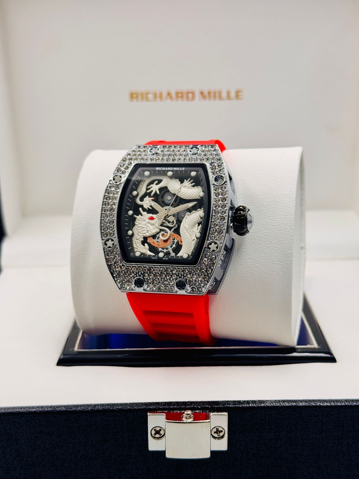 RM Silver Diamond Dial