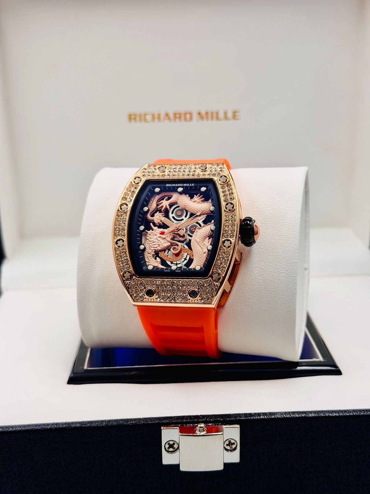 RM Orange Diamond Dial