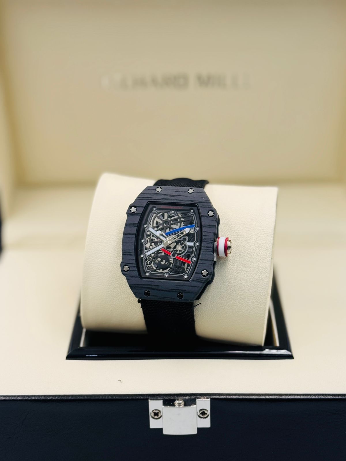 Richard Mille Full Black Strap Watch