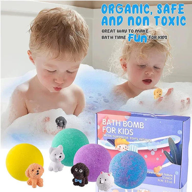Bath Bombs for Kids with Toys Inside