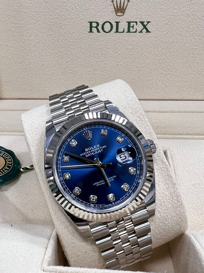Rolex Oyster Perpetual Datejust Blue Dial Automatic