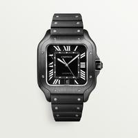 SANTOS DE CARTIER WATCH (Black)