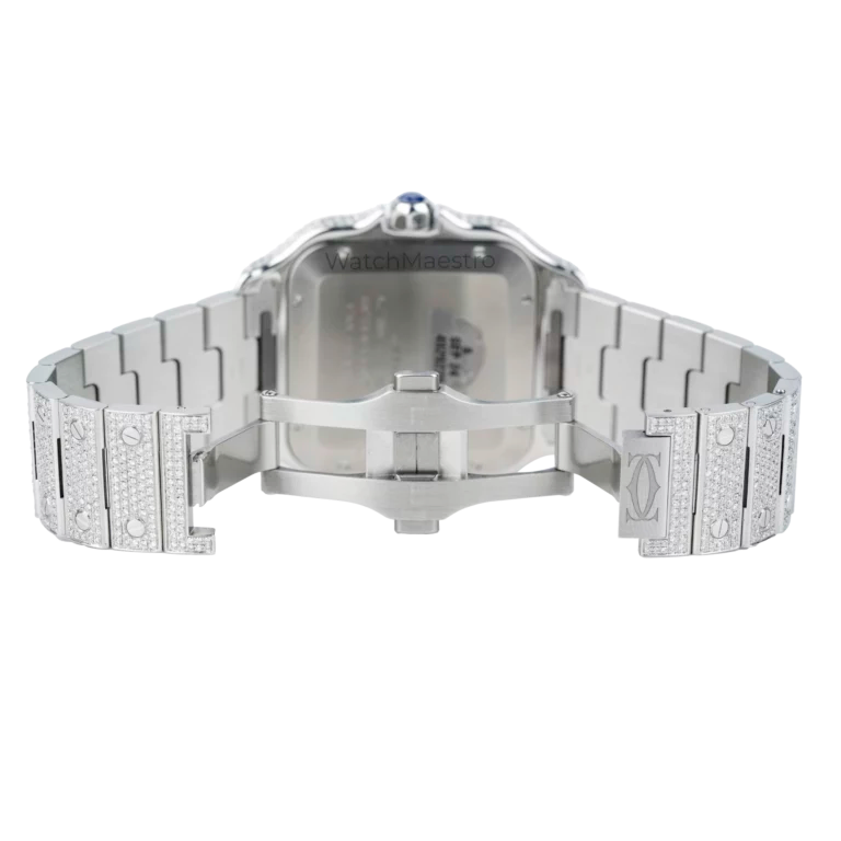 Buy Cartier Santos White Roman Dial - Pre-owned