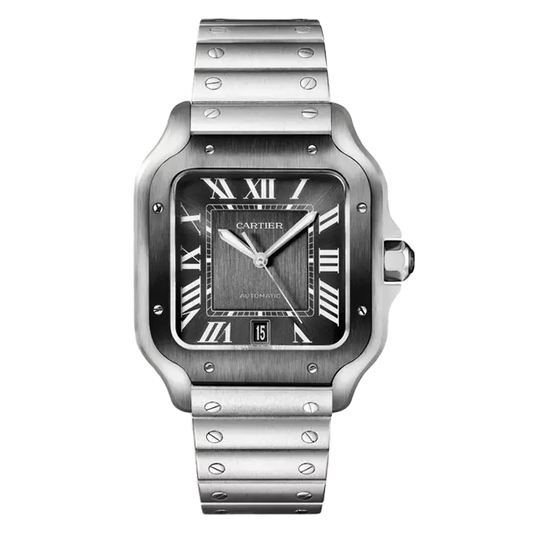 Buy Cartier Santos Black ADLC Steel - Pre-owned