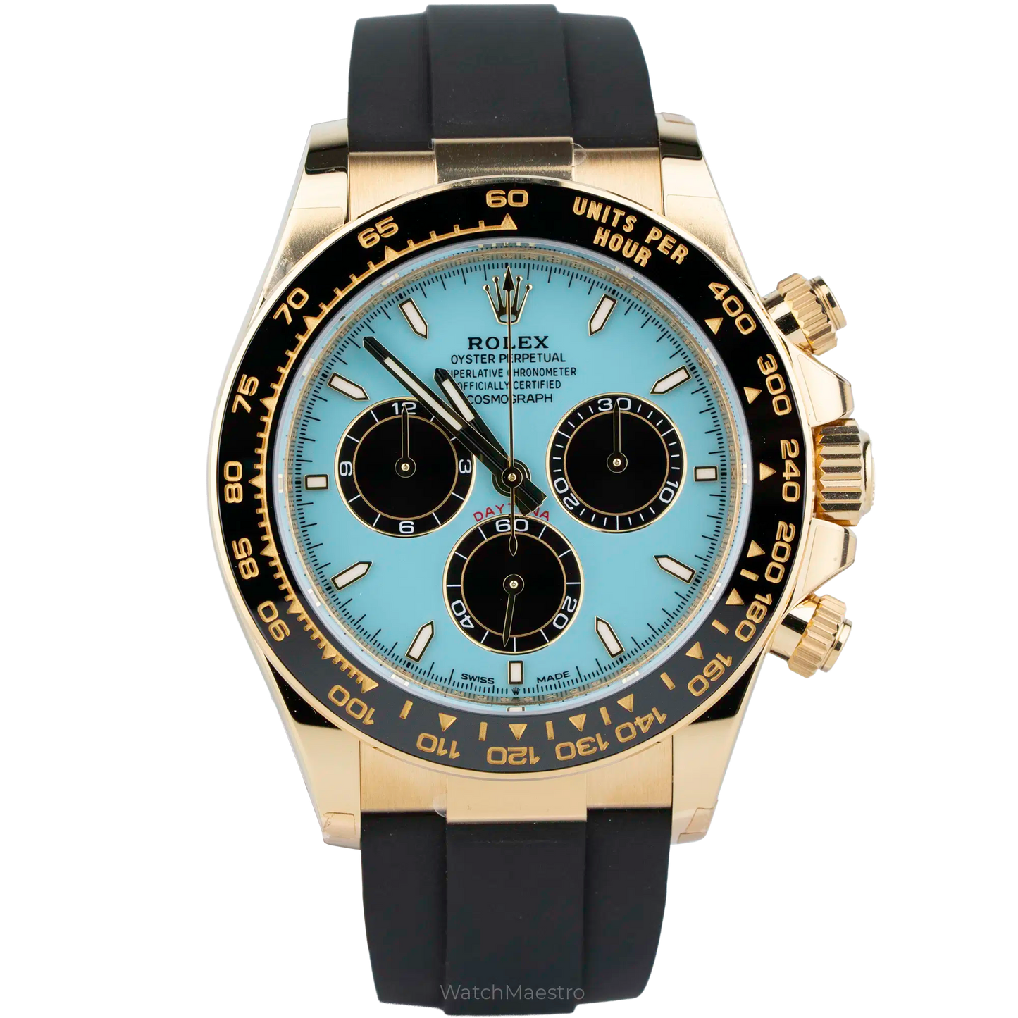 Rolex Daytona Tiffany Yellow Gold Oysterflex