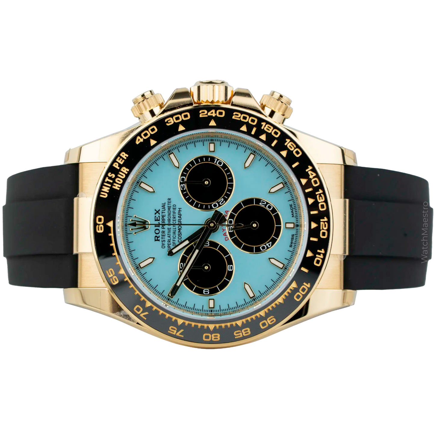 Rolex Daytona Tiffany Yellow Gold Oysterflex