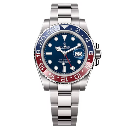 Rolex GMT Master II Pepsi White Gold with Blue Dial