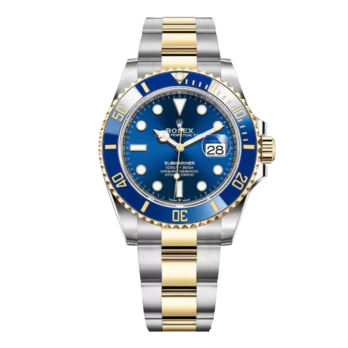 Rolex Submariner Two Tone Blue Dial