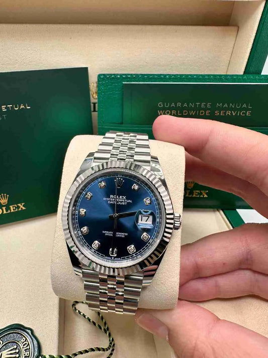Rolex Oyster Perpetual Datejust Blue Dial Automatic