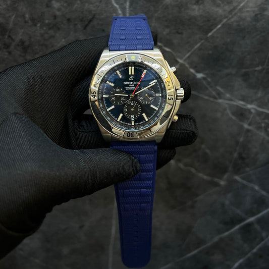 Breitling Chronomat B01 42 (Blue Strap,  Blue Dial)