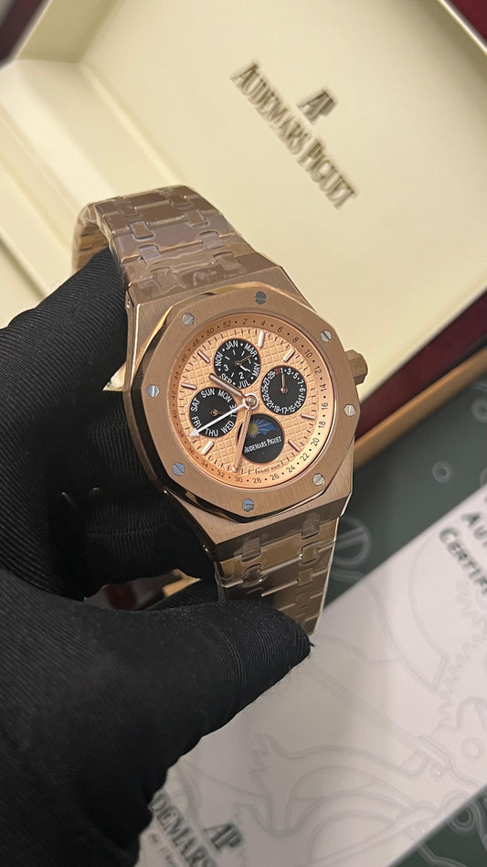 Audemars Piguet rose gold with a "salmon" dial