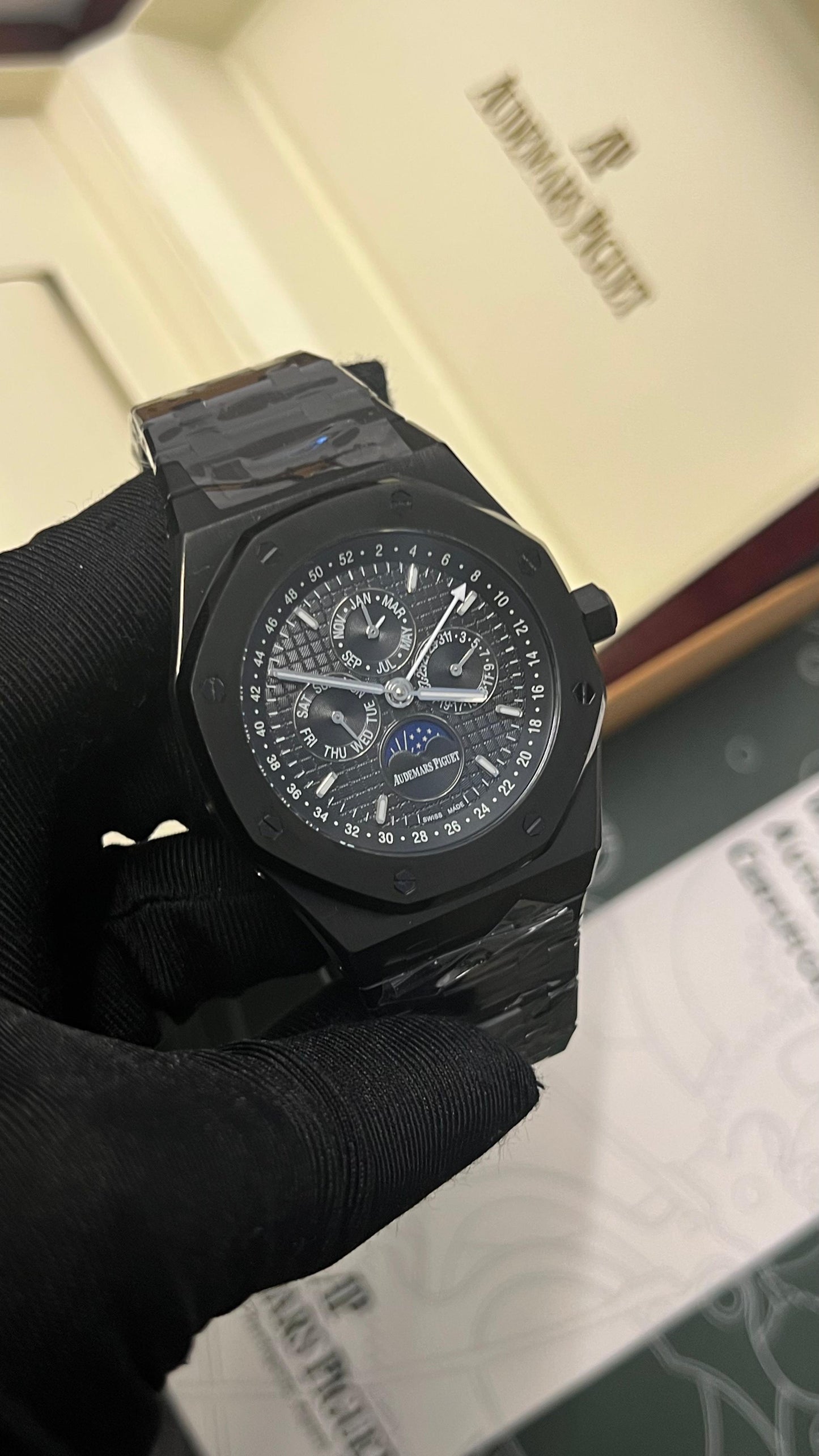 Audemars Piguet Black Chain Black Dial Chornograph