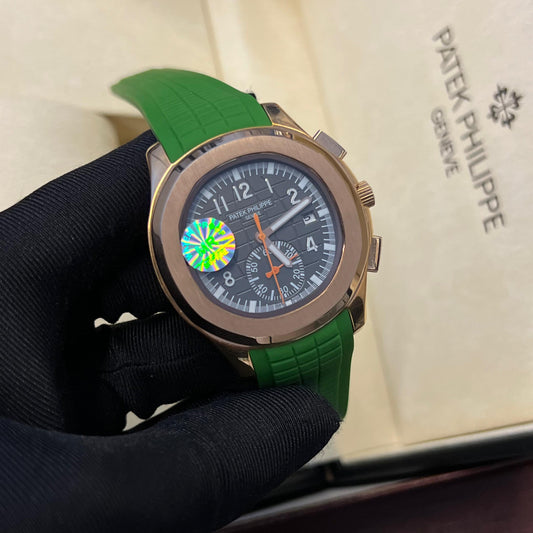 Patek Philippe Nautilus Dark Grey Strap Watch