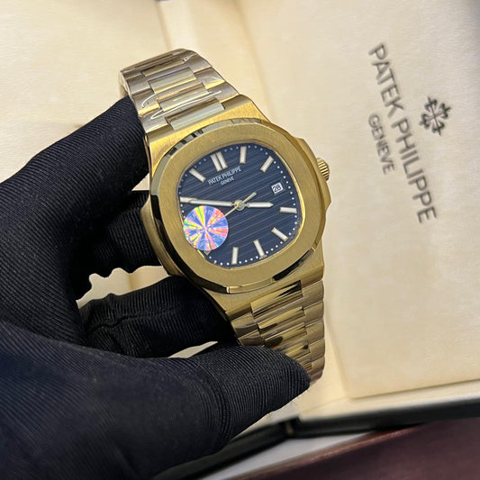 Patek Philippe Nautilus Light Blue Dial Chain Watch