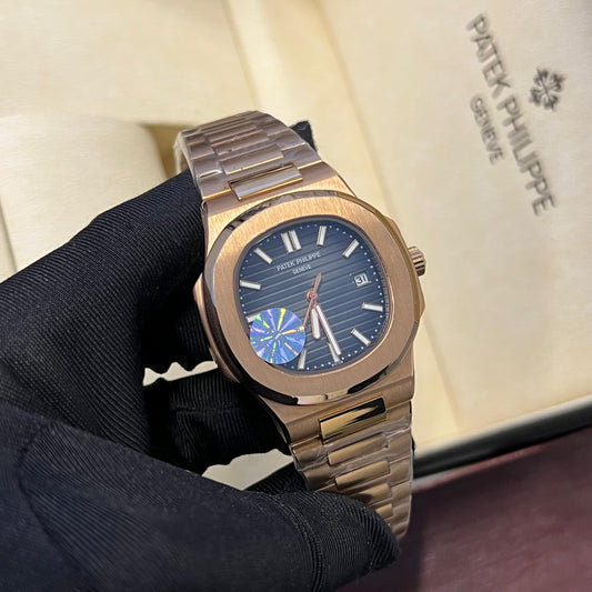 Patek Philippe Nautilus Golden Chain Grey Dial Chain Watch