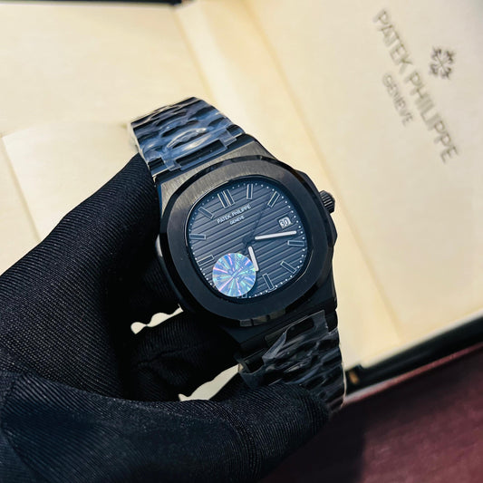 Patek Philippe Nautilus Black Chain Dark Blue Dial