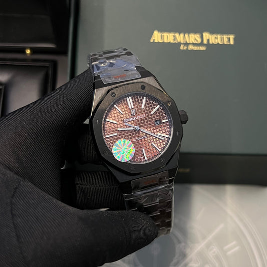 Audemars Piguet Black Chain Dark Brown Dial
