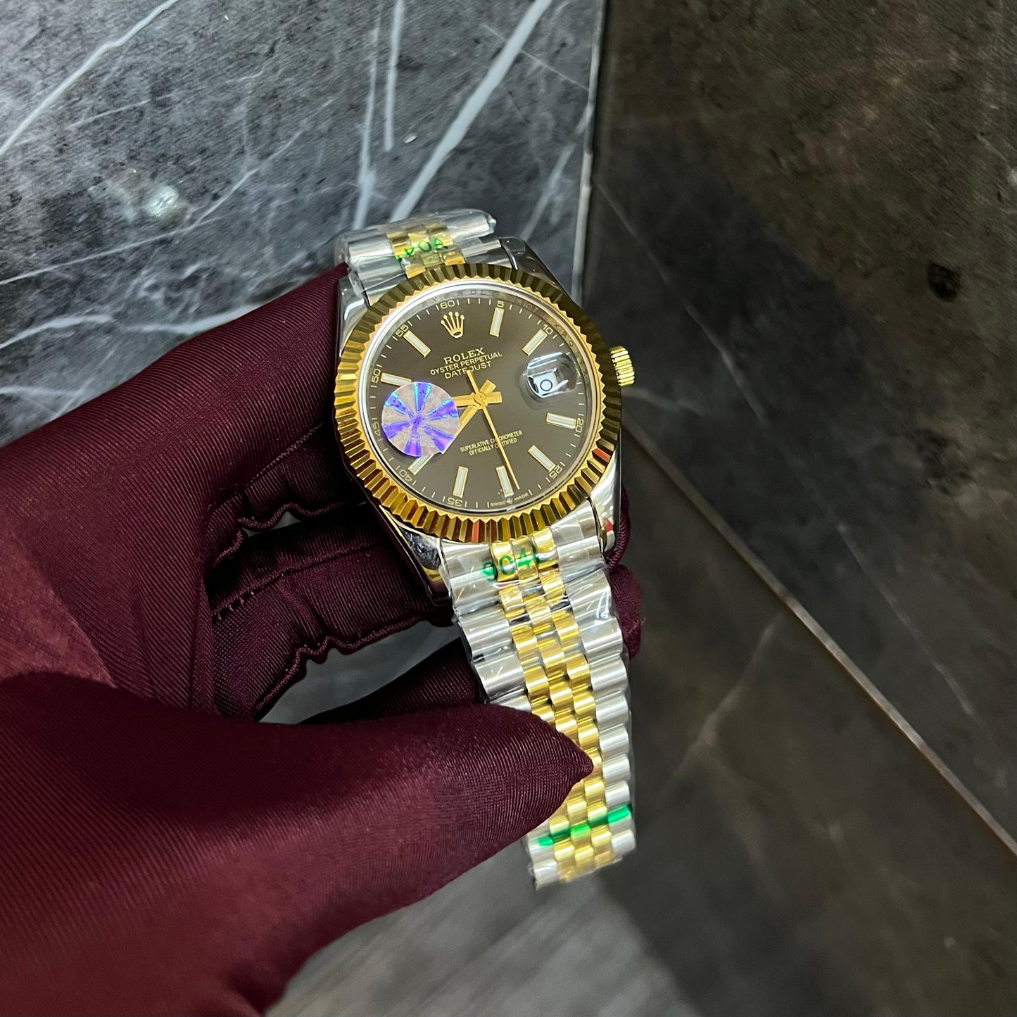 Rolex Just Date Black Dial