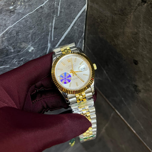 Rolex Just Date White Dial