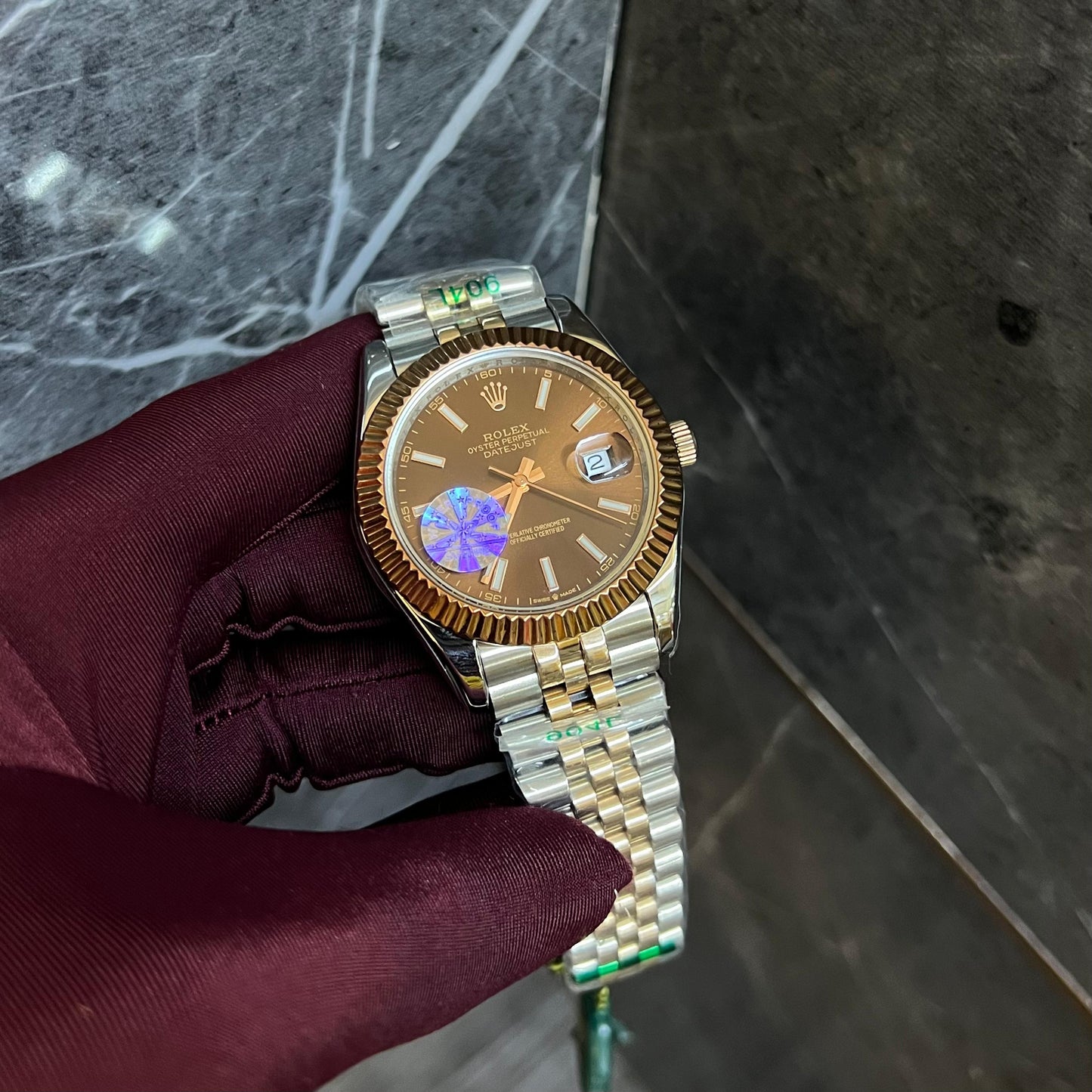 Rolex Just Date Brown Dial