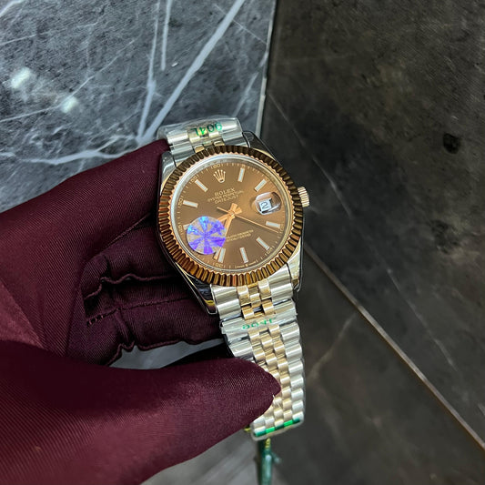 Rolex Just Date Brown Dial