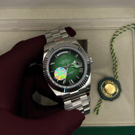 Rolex Day-Date Dark Green Roman Numerals