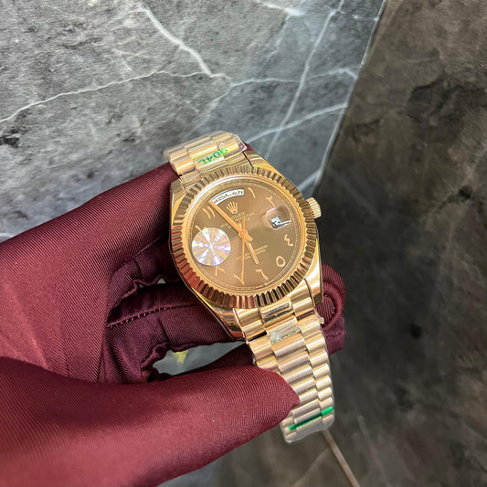 Rolex Arabic Dark Brown Dial