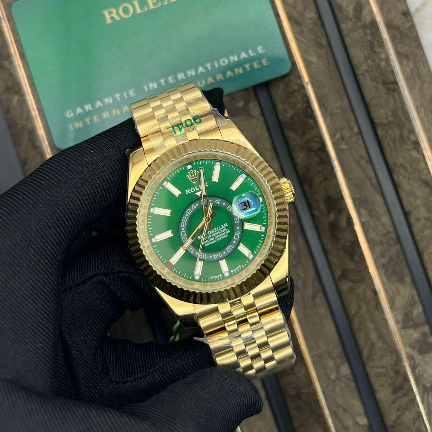 Rolex Sky Dweller Golden   Dial
