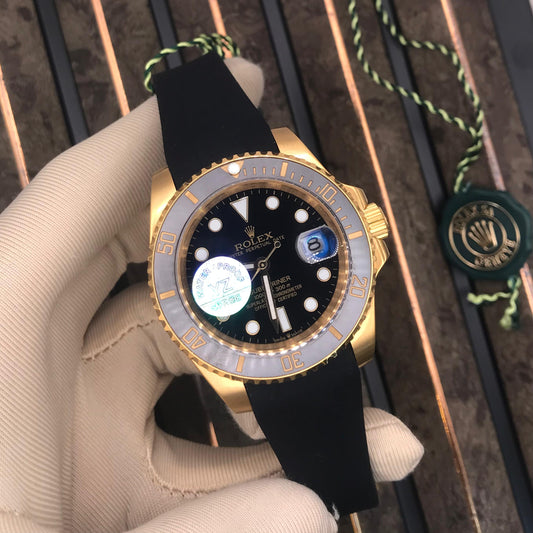 Rolex Submariner Rose Gold Dial strap Watch
