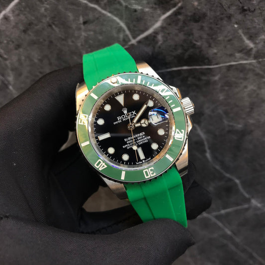 Rolex Submariner Black Dial Strap Watch