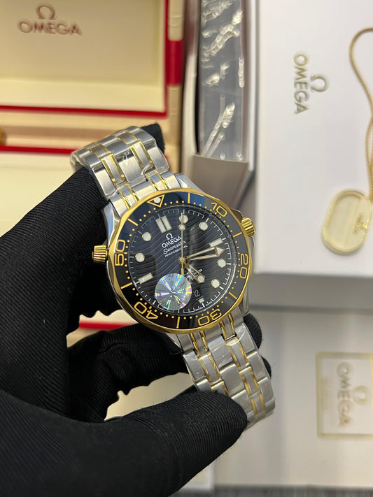 Omega Seamaster Gold,Black Dial