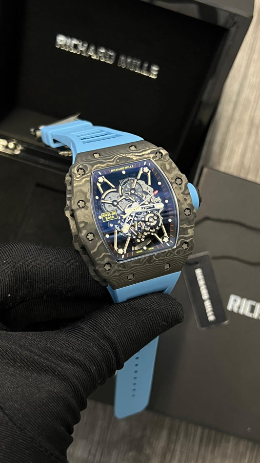 Richard Mille (Light Blue Strap, Grey Dial) Chornograph