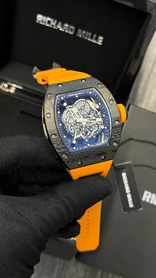 Richard Mille (Dark Orange Colour  Strap) Chornograph