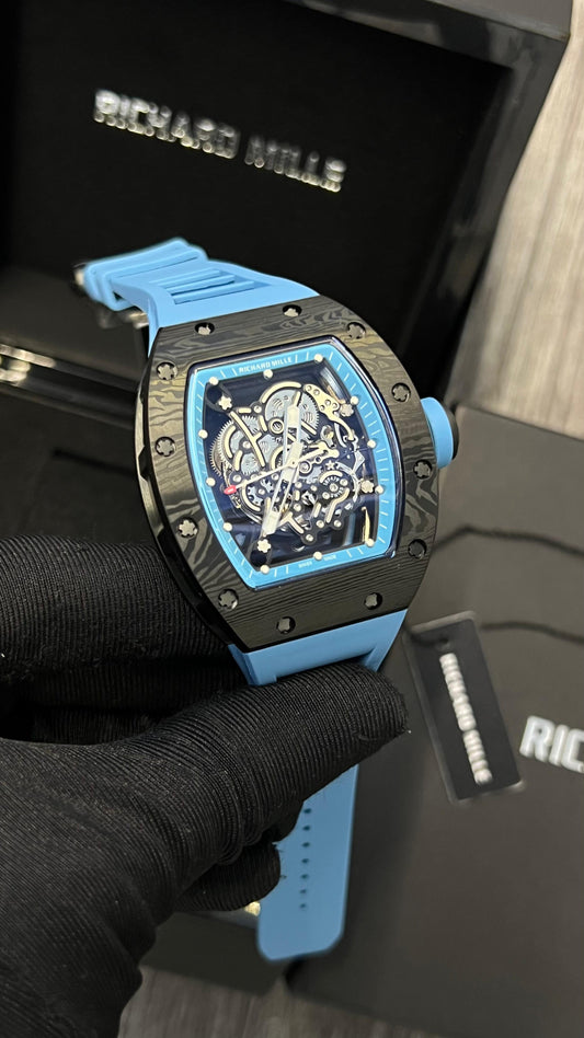 Richard Mille (Blue Strap,Black Dial) Chornograph