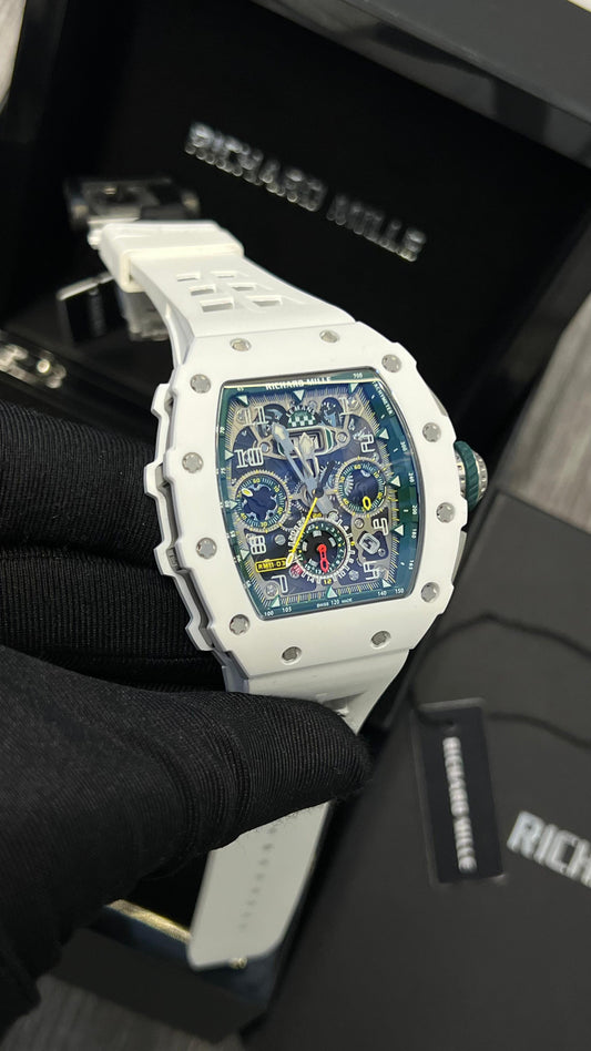 Richard Mille (White Strap,White Dial) Chornograph